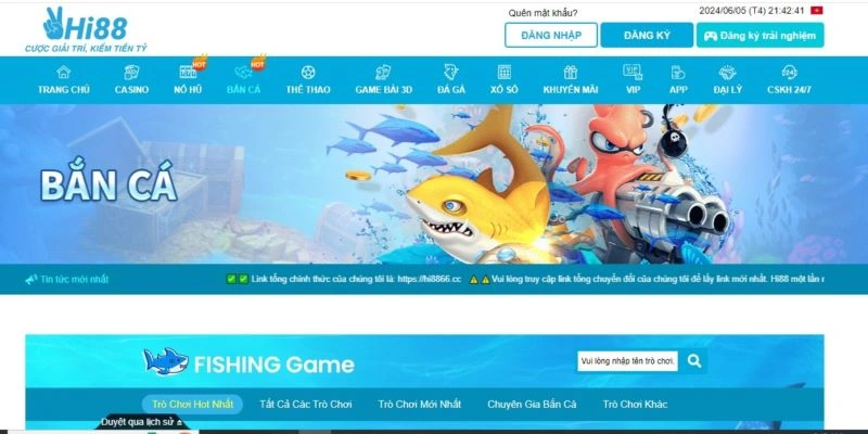 Những nét chính game săn cá khủng long tại Hi88